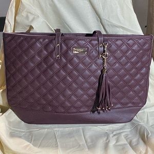 BCBG Quilted Leather Tote